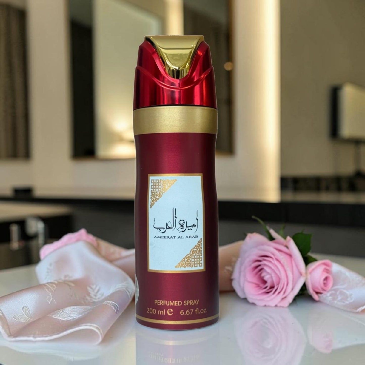 Ameerat Al Arab Perfumed Body Spray 200ml Long Lasting Floral Fragrance