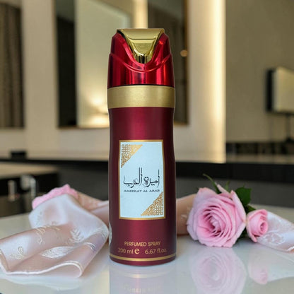 Ameerat Al Arab Perfumed Body Spray 200ml Long Lasting Floral Fragrance