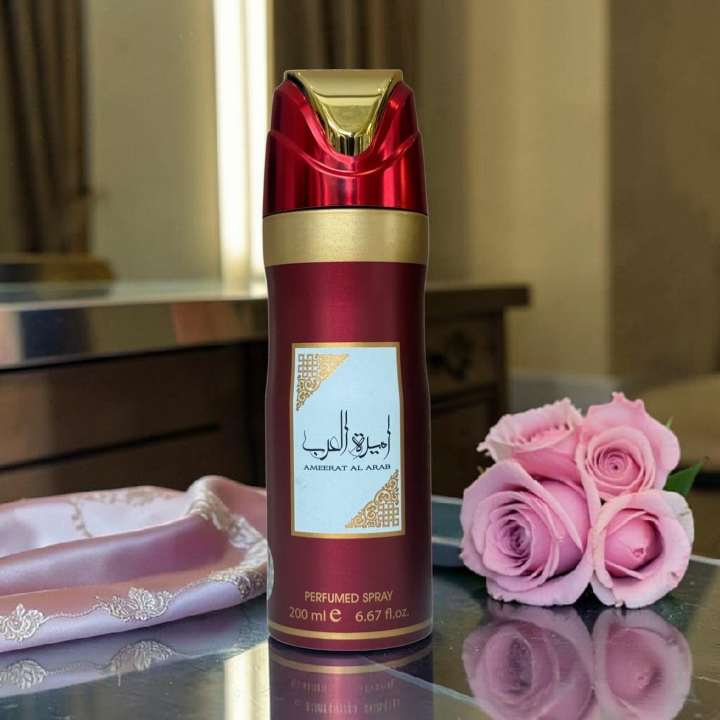 Ameerat Al Arab Perfumed Body Spray 200ml Long Lasting Floral Fragrance