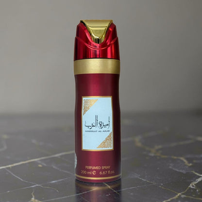 Ameerat Al Arab Perfumed Body Spray 200ml Long Lasting Floral Fragrance