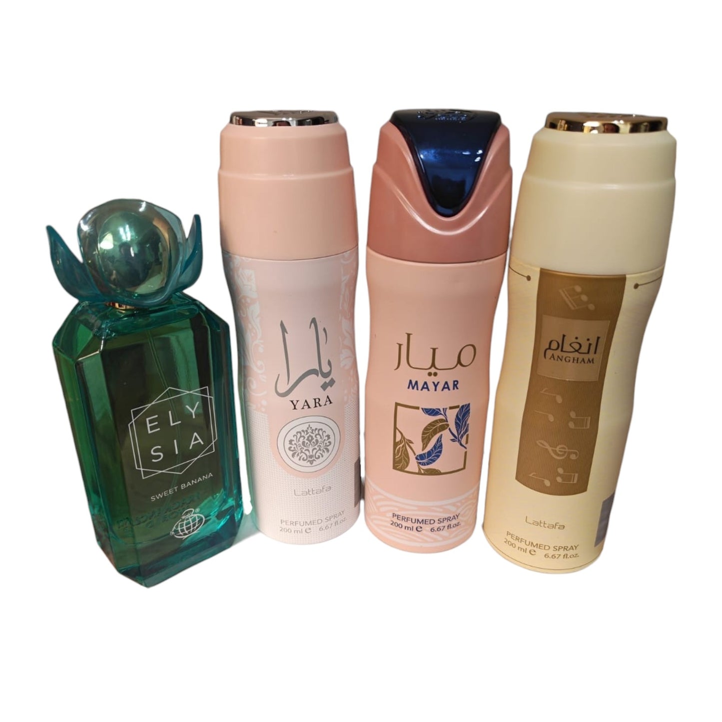 Elysia Sweet Banana 100ml EDP + Lattafa Yara Mayar Angham Spray Set