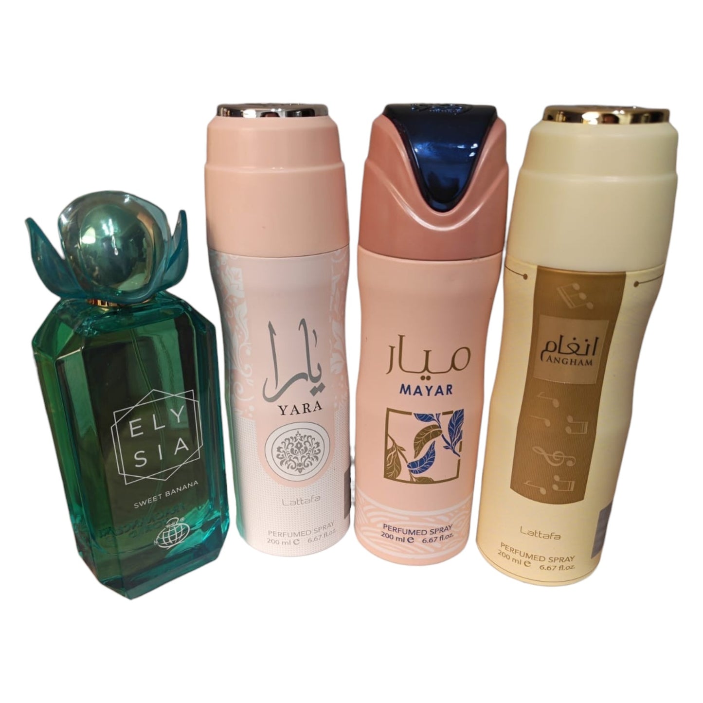 Elysia Sweet Banana 100ml EDP + Lattafa Yara Mayar Angham Spray Set